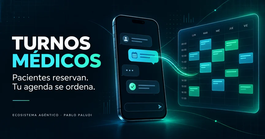 Un teléfono conectado con una agenda semanal de turnos